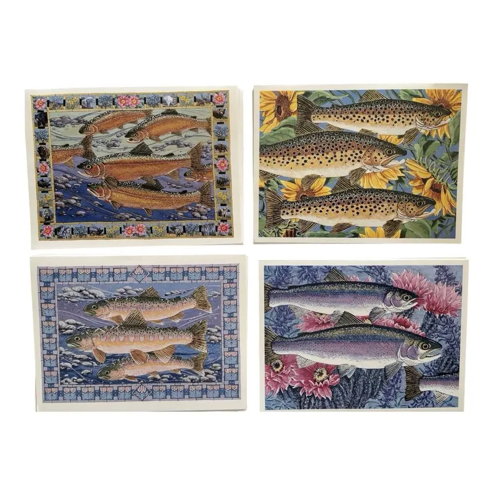 Galison Fish Museum Of Art 20 Notecards Jennifer Bellinger Boxed w/ Envelopes